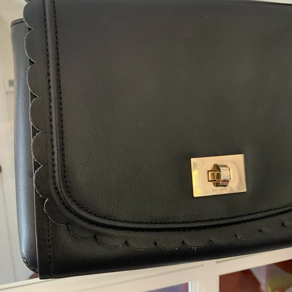 EUC kate spade Jazmin Maple Court Black Leather Purse - Picture 3 of 11